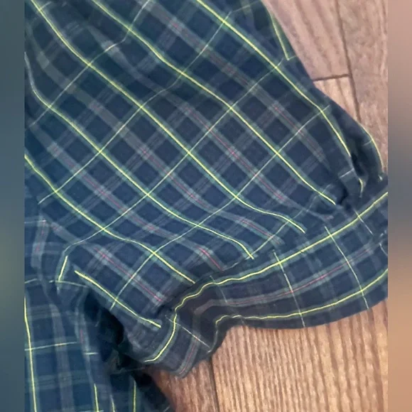 Ralph Lauren Plaid Dress in Green and Navy - Picture 5 of 5